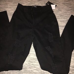 Fashion Nova- ripped skinny jeans